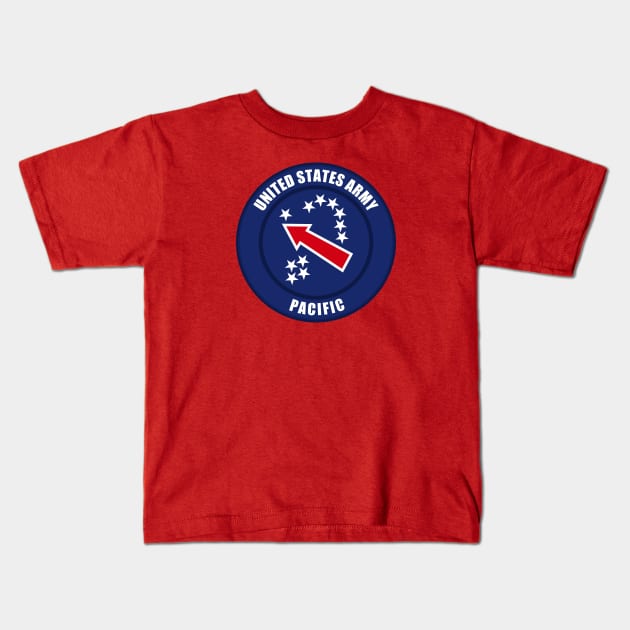 United States Army Pacific Patch Kids T-Shirt by Firemission45